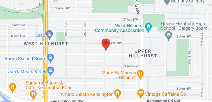 map of 508 21 Street NW